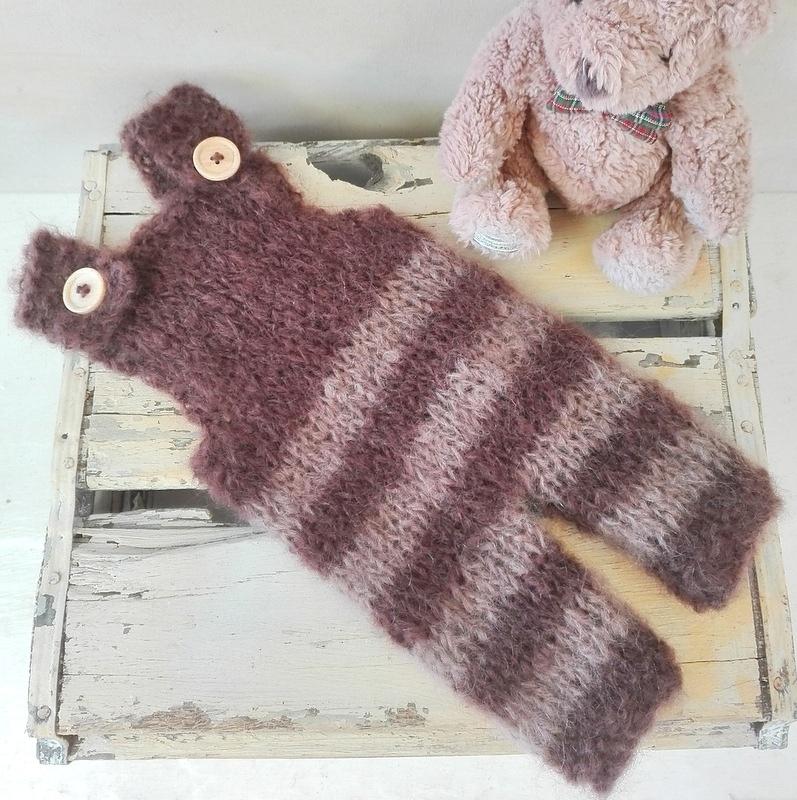 Newborn Baby Striped Dungarees