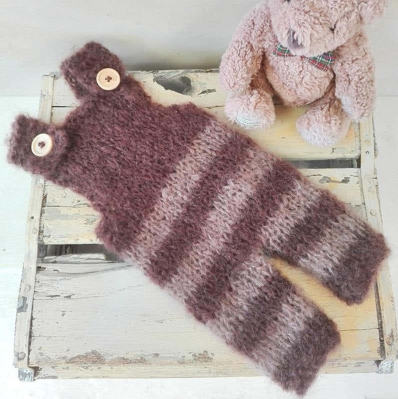 Newborn Baby Striped Dungarees