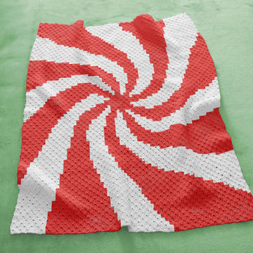 Peppermint Candy Baby Blanket CROCHET PATTERN