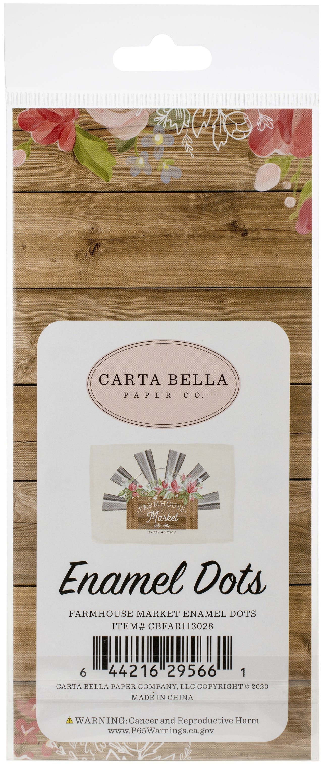 Echo Park Paper Carta Bella Adhesive Enamel Dots 60/Pkg - Farmhouse Market