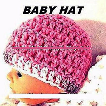 Crochet Pink Baby Hat