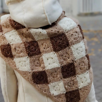 Gingham Triangle Shawl