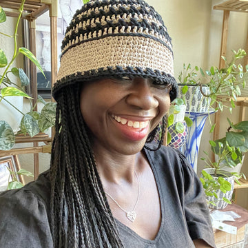 Crossed and Covered Hat
