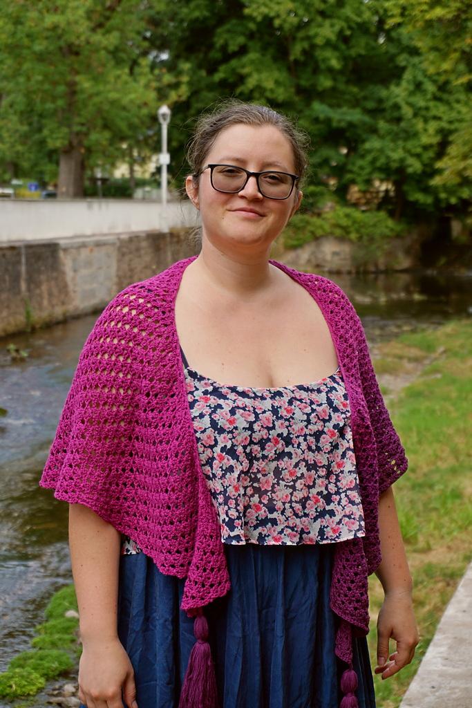 Sweet pea shawl