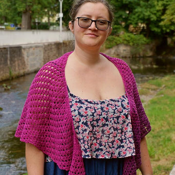 Sweet pea shawl
