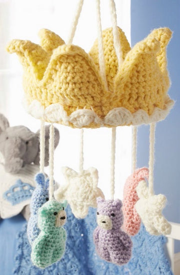 Sleep Tight Royal Mobile in Red Heart Anne Geddes Baby - LW3648