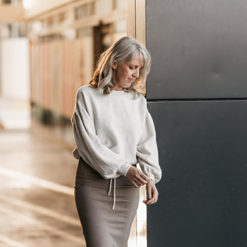 Gather Sleeve Sweater