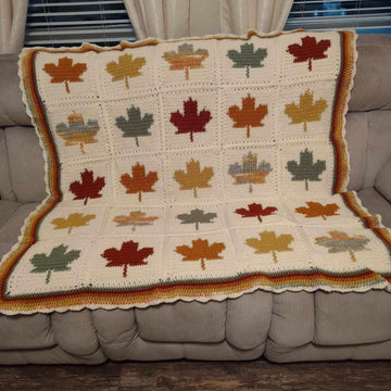 Canadian Maple Leaf Fall Throw