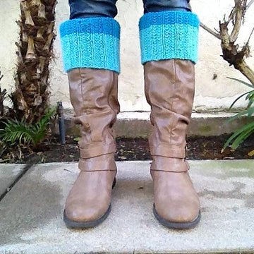 Color Block Boot Cuffs