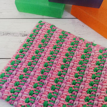 Tunisian Crossed Wash Mitt