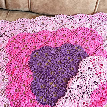Pink floral blanket