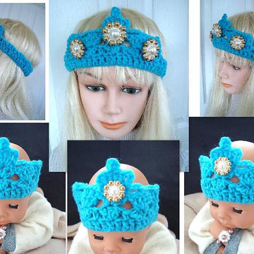 708 PRINCESS CROWN TIARA, baby to adult, costume play headband