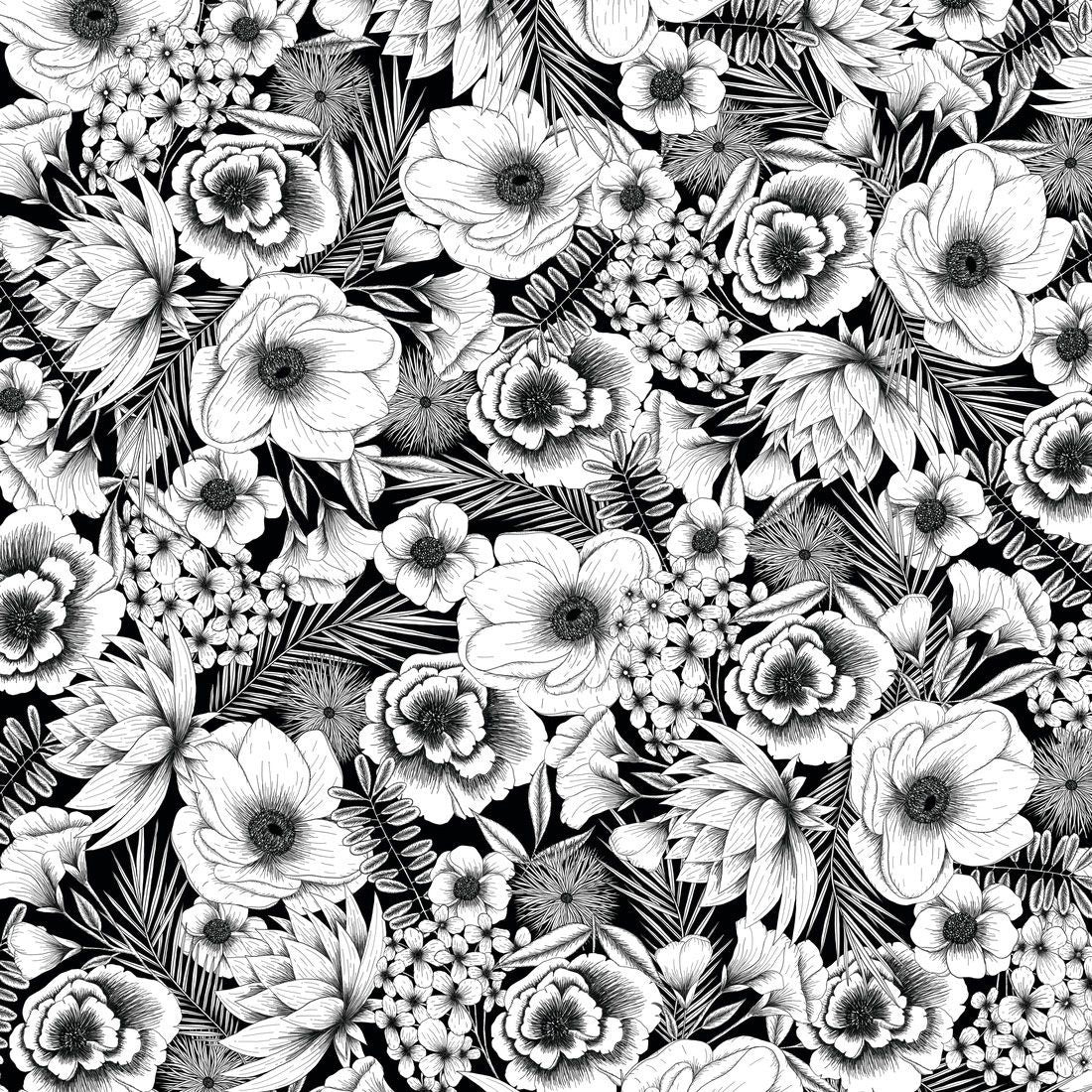 Cricut Infusible Ink Transfer Sheet 12"X12" 2/Pkg - Black Botanicals