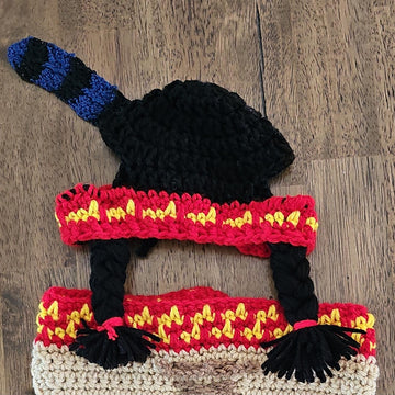 Indian Pet Bandana and Hat