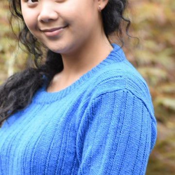 Saturday Jazz Sweater in Cascade Yarns Aegean Tweed - DK648 - Downloadable PDF