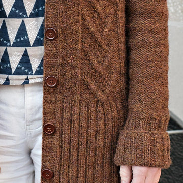 Minimalist Cable Cardigan