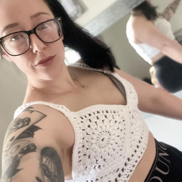 Summer sunburst crop bralette