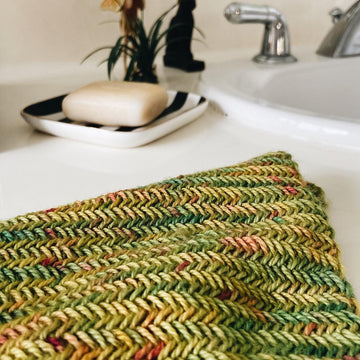 Herringbone washcloth