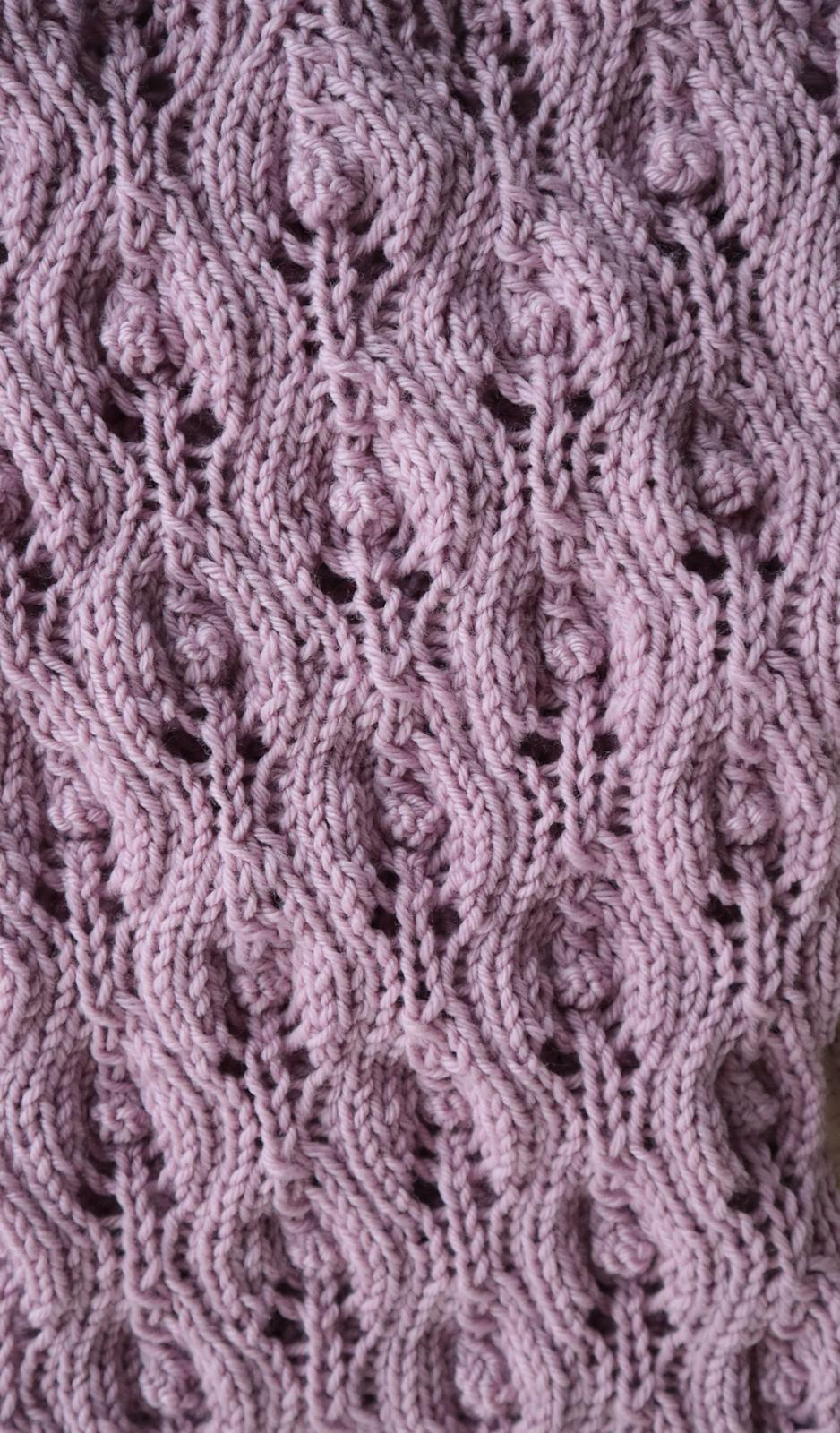 Violet Ice Bobble Cowl