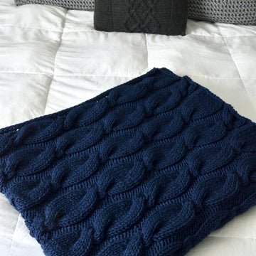 Simply Cabled Blanket