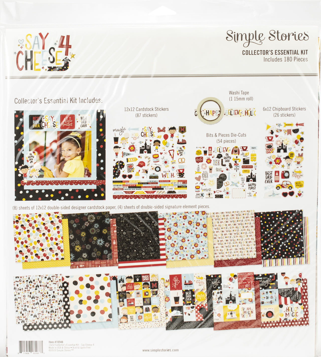 Simple Stories Collector's Essential Kit 12"X12" - Say Cheese 4