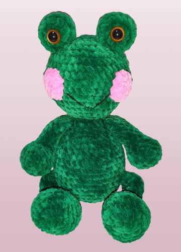 Crochet frog pattern, kawaii frog, animal crochet pattern, amigurumi frog crochet pattern PDF