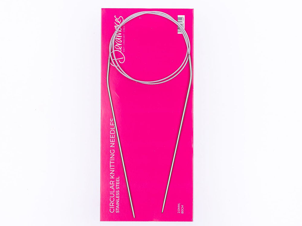 Deramores Fixed Circular Needles - 80cm (32in) (1 Pair)