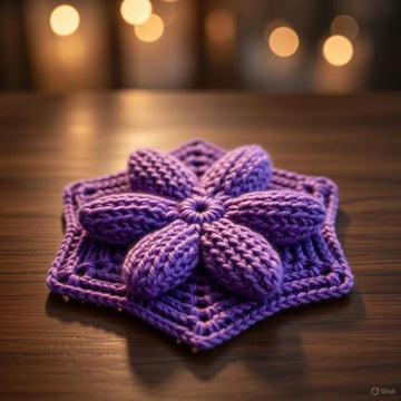 Crochet 3D Motif Pdf + Video Tutorial