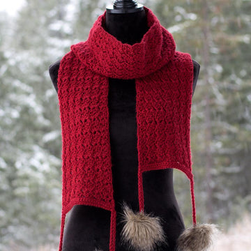 Cranberry Twist Scarf