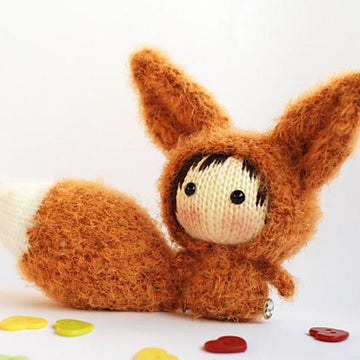 Fennec fox Doll with removable tail.