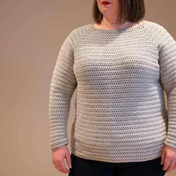 Classic Crochet Raglan Pullover