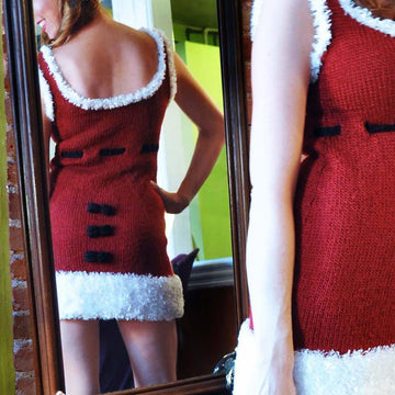 Ms. Claus Costume - Santa Dress, Hat, and Scarf