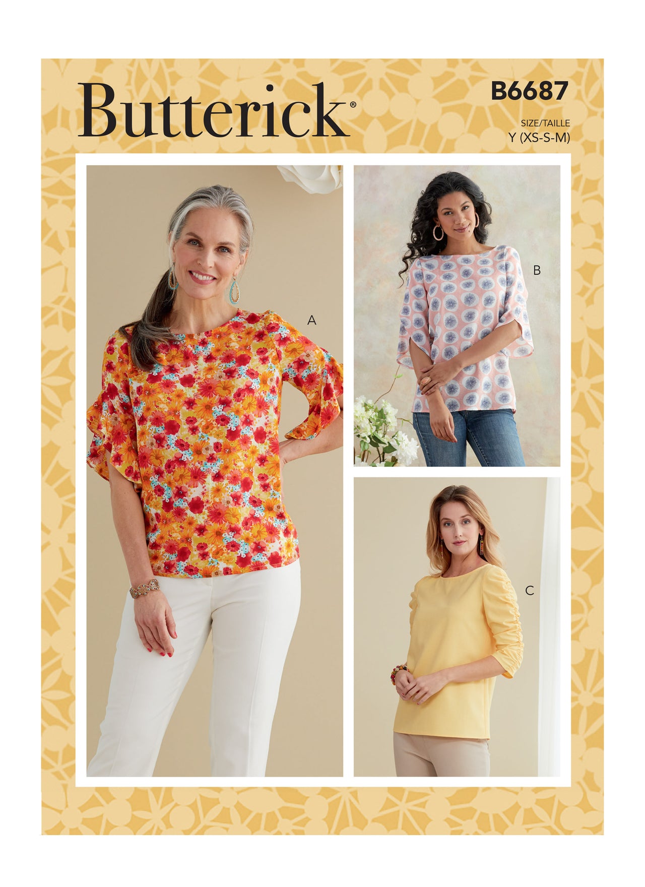 Butterick Misses' Top B6687 - Sewing Pattern