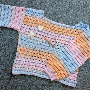Crochet Summer Sunset Sweater Pattern