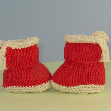 Baby 2 Colour Simple Trim Booties