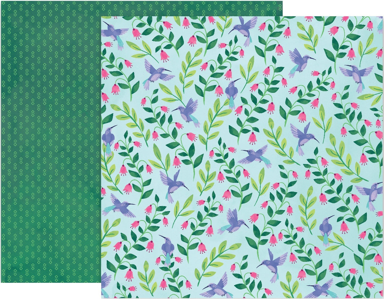 American Crafts Paige Evans Bloom Street Double-Sided Cardstock 12"X12" 25/Pkg - #21