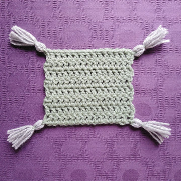 Absolute Beginner's Mug Rug Crochet Pattern