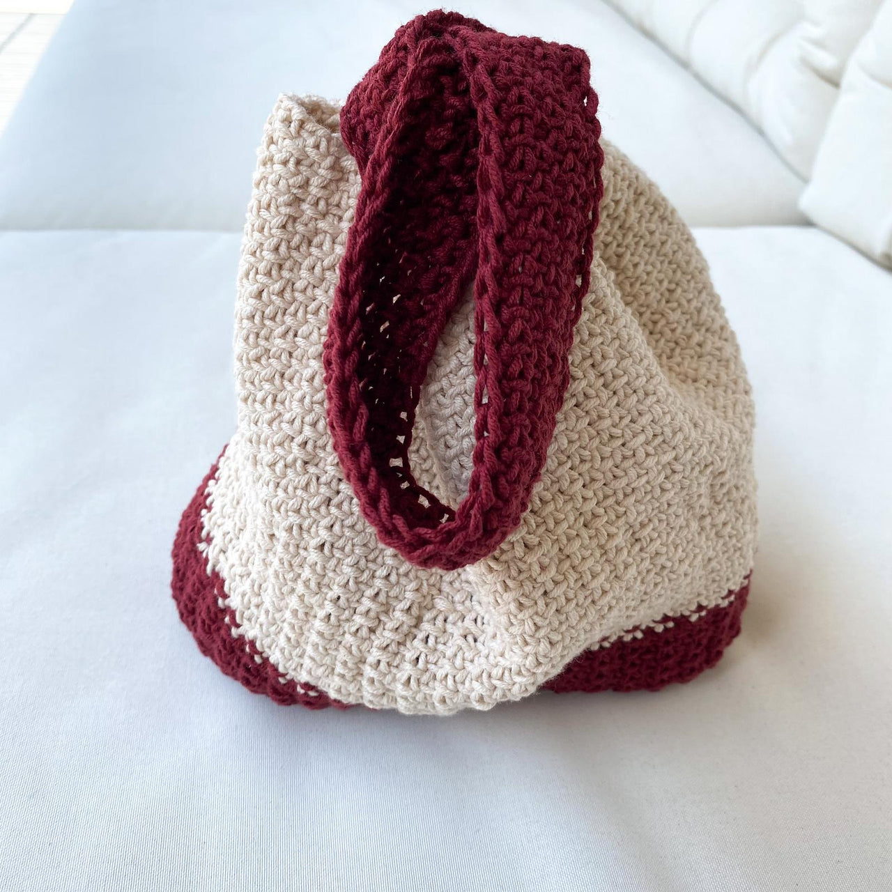 Linen Stitch Knot Bag