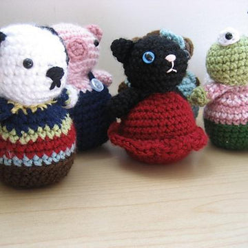 Roly-Poly Animal Amigurumi Pattern Set