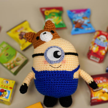 Minion corgi hat amigurumi crochet pattern