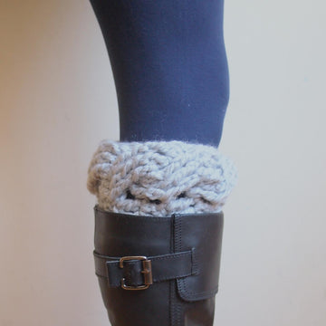 Very winter cable bulky boot cuffs