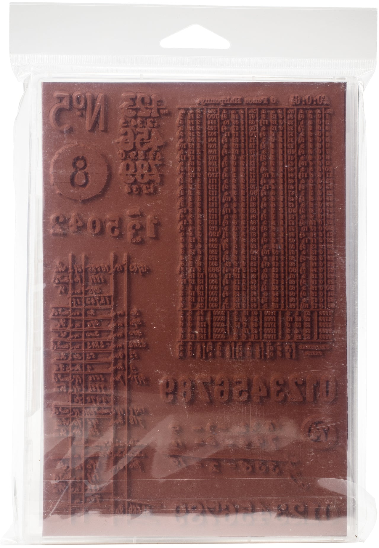 Darkroom Door Cling Stamps 7.3"X5.1" - Number Medley
