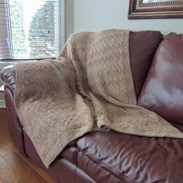 Diagonal Weave Throw Blanket