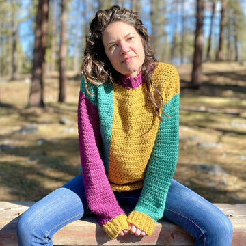 Apricity Color Block Sweater