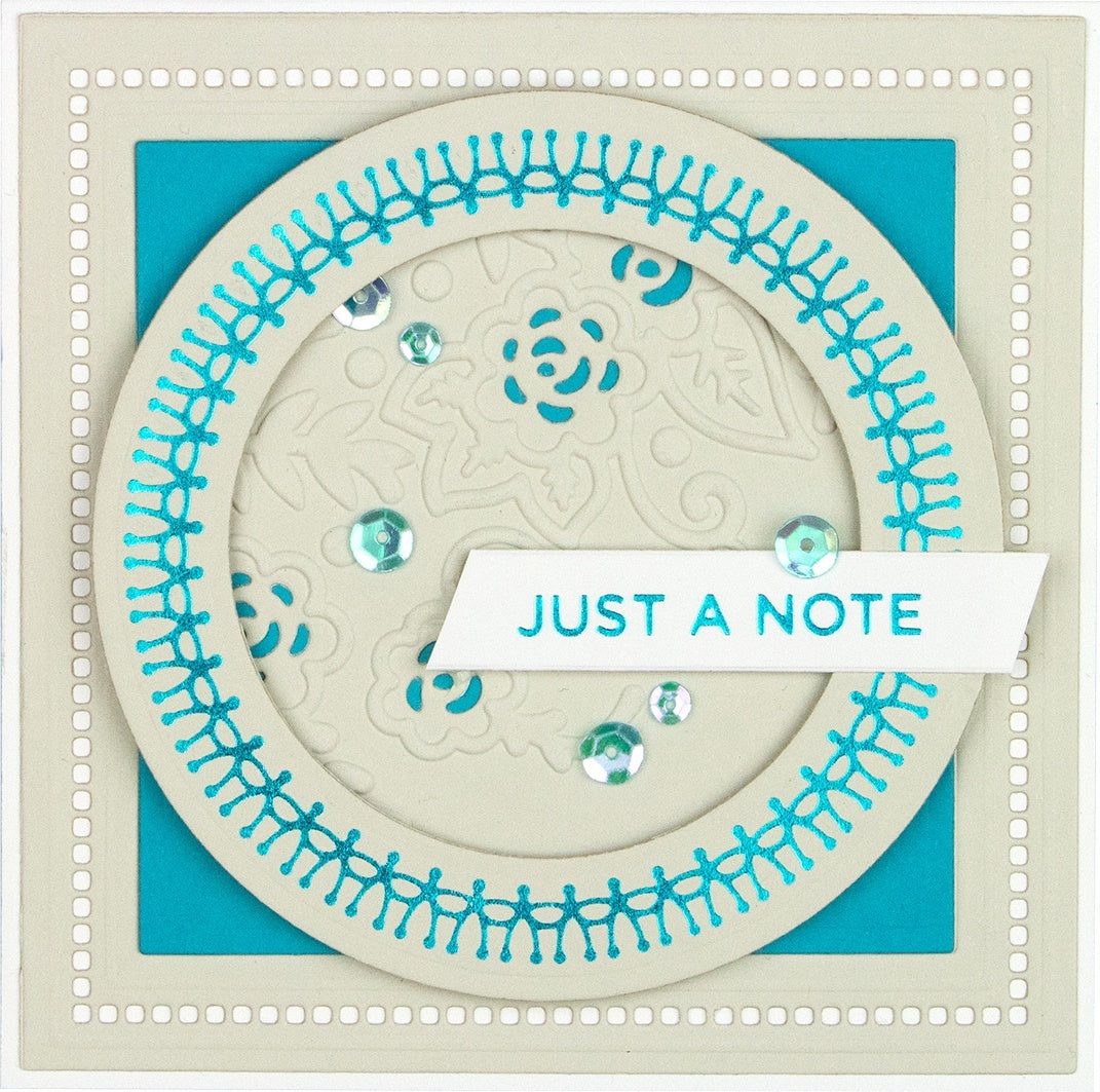 Spellbinders Glimmer Hot Foil Plate - Circle Pattern
