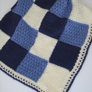 Textured Patchwork Baby Afghan