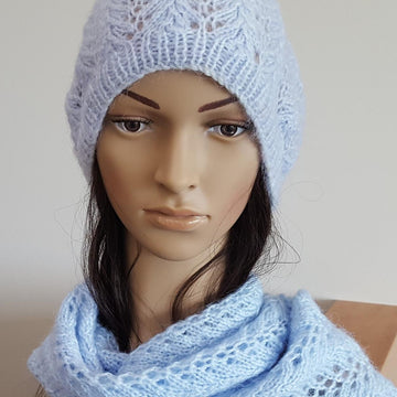 Shelley - lace scarf and beanie