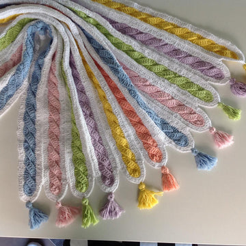 Cable Stripes Baby Blanket N 340