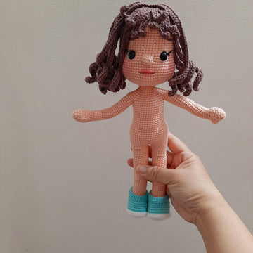 Crochet doll pattern,crochet amigurumi doll, crochet doll with outfits, Pdf, English, tutorial