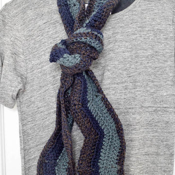 Meandering Walk in the Woods Ripple Scarf